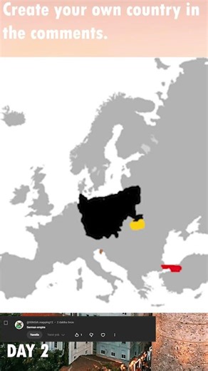 DAY 2 of creating your own country! #europe #europemap #mapping