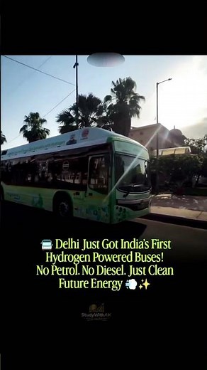 Delhi Gets India’s First Hydrogen-Powered Buses! 🚌💧 No Petrol, No Diesel — The Future Is Here 🇮🇳