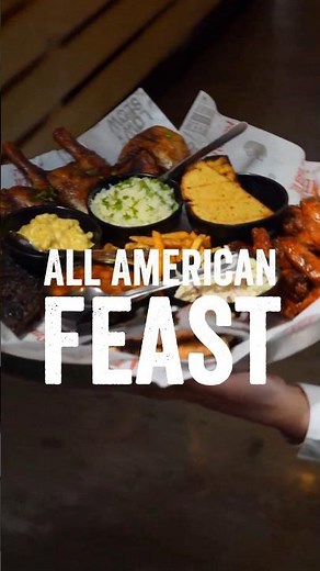 All-American BBQ Feast with the Squad 🔥 | Famous Dave’s Ultimate Platter! Order Now 🍗🍖