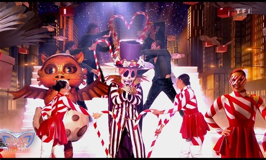 Mask singer - Le duo Dragon Squelette sur "Prière païenne" de Céline Dion - spécial Noël 2024