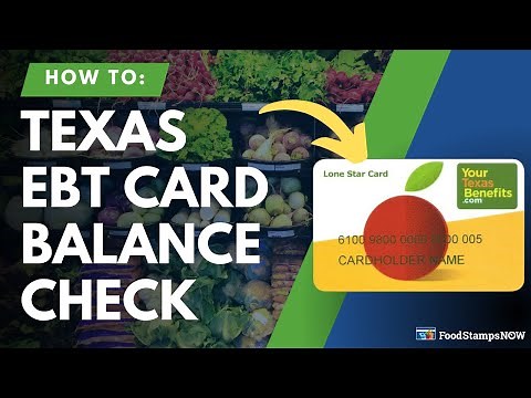 Texas EBT Balance Check Instructions