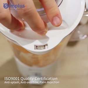 Simplus 42oz Blender for Smoothies with 2-Cup Food Processor & 1-Cup Vegetable Food Chopper, High Speed Blenders with 2 Speeds and Pulse for Puree, Nuts and Shakes