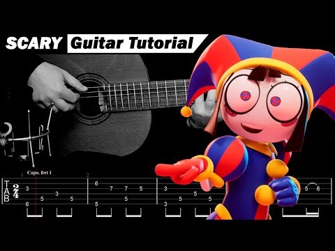 The Amazing Digital Circus (Main Theme) — Scary Guitar Tutorial + TABS +