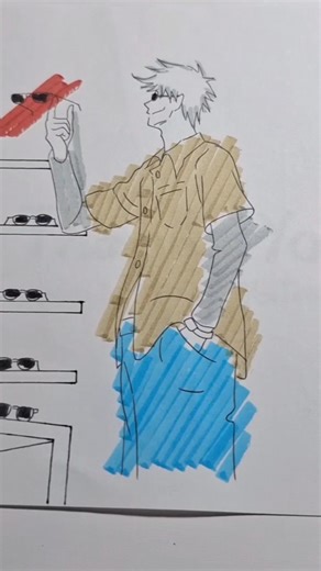 Flipbook: Gojo Dance - LOST IN PARADISE #flipbook #animation #jujutsukaisen #jjk #art #gojo #anime