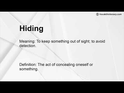 Hiding Meaning
