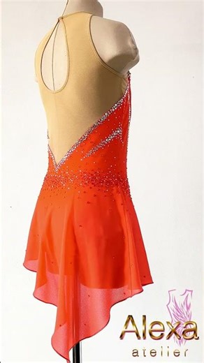 READY TO SHIP!!! Custom figure skating dress, Handmade from Alexa Atelier 4070