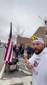 Thank you everyone today. The Americans. 🇺🇸 Seneca County Sheriff’s Dept. City of Auburn Police City of Seneca Falls Police Cayuga County Sheriff’s Dept. New York State Troopers. Go Johnny Go. #RunForAmerica #NewYork Day 87 of 260 : Auburn to Seneca Falls, NY Miles = 17 , Total Miles = 1681 of 5500 | Noah Coughlan