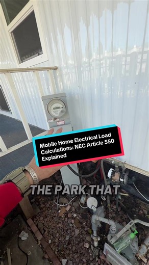 🍎⚡️ Mobile Home Electrical Load Calculations: NEC Article 550 Explained. We go over how to properly wire a mobile home according to NEC codes. We explain why you can't simply upgrade a 50-amp service to 100-amps, walk through the load calculation process using Article 550.18, and demonstrate a real example with a 25 by 55 trailer. We show how to calculate general loads, apply demand factors, account for appliances using the fastened-in-place rule, and determine the final amperage requirement to