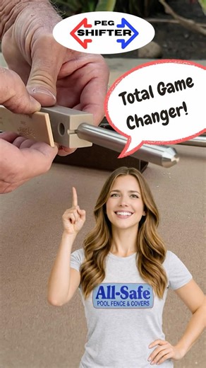 Adjustable Peg Shifter. Pool Fence Install Solutions.