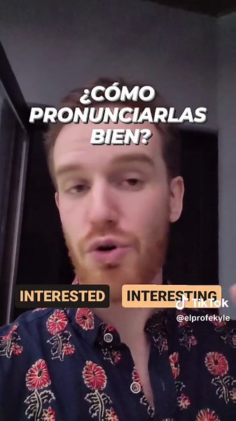 Pronuncia bien INTERESTED y INTERESTING #pronunciación #inglesamericano #aprenderingles #englishtips #pronunciation