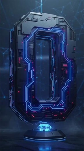 0 to 9 Futuristic Numbers Count Up | Digital Sci-Fi Timer #countup #timer #shorts