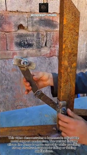 DIY Adjustable Steel Support Bracket! #Metalwork #Welding #Fabrication