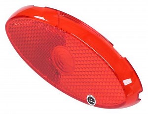Replacement Lens for Optronics LED Clearance/Side Marker Light with Reflector - Oval - Red Optronics