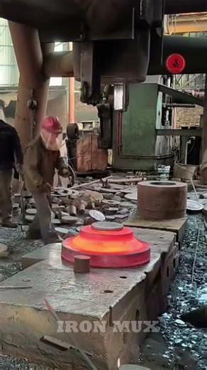 Creating Flanges Using Iron Billet #iron #flange