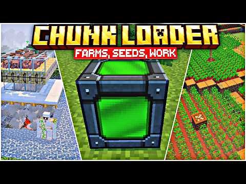 Chunk Loader Addon For MCPE 1.21.90 | Fix Farm Not Working | Crops Not Growing