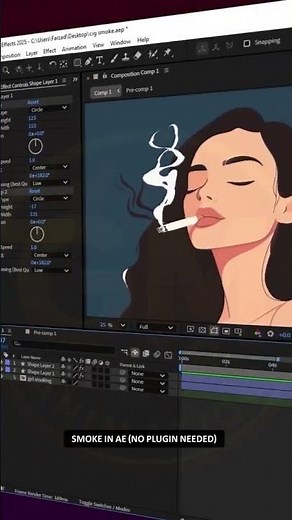 How to Make Smoke Effect in After Effects (No Plugins)