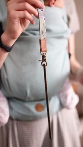 If you’ve ever used a drop spindle then you’ll know how important it is to keep the fiber out of the way to prevent it from becoming twisted around the spindle. One way to do this is with a distaff such as this one made by @angela.lynne.studios that is a modern take on a very ancient tool, because even thousands of years ago spinners needed a way to keep their extra fiber away from the spindle. I wonder if their distaffs had cute designs like this one!💗 | Cedar Hill Fiber Farm