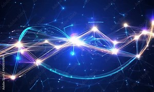 Loopable 3D animation of a neural network. Concept: Chatbot, AI, deep learning, machine learning, and large language model visualization.