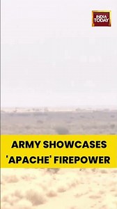 Army Showcases 'Apache' Firepower at Pokhran #apachehelicopter #indianarmy #shortsviral