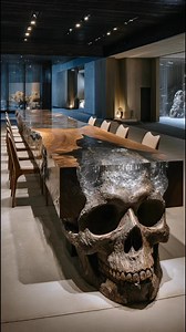 The Skull Masterpiece Table 💀🖤 #SkullDesign #SkullTable #ArtFurniture #LuxuryInterior #ResinArt #WoodArt #DarkDecor #UniqueFurniture #InteriorInspiration #SkullArt | All thing about Skull