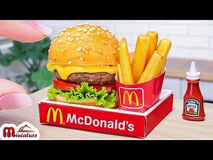 🍔 So Perfect Mini McDonald’s Big Mac Burger Recipe | ASMR Cooking Mini Food