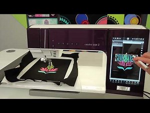PFAFF creative icon 2 Camera Projection in Embroidery