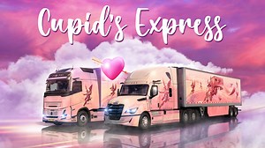All aboard Cupid's Express! 🚂💘 Starting now, you can celebrate Valentine's Day with us by taking part in our World of Trucks event - the Cupid's Express - and earn unique rewards for your truck! 🚛💝 Find out more here 👇 https://blog.scssoft.com/2025/02/cupids-express-event.html | SCS Software
