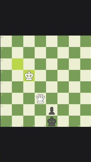 30-Second Chess Lesson: Queen vs Pawn on 7th rank (win or draw?) #chess #shorts