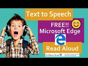 Have webpages & PDFs Read aloud in Microsoft Edge - Free and easy to use