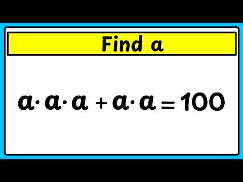 Nice Algebra Math Simplification | Find the Values of a