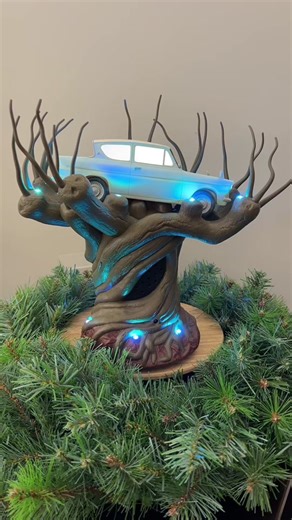 Relive the adventure of HP2 with this tree topper featuring the Whomping Willow. Join us July 13th to see it in person! #hallmark #hallmarkkeepsake #hallmarkkeepsakeornament #hallmarkornament #keepsake #keepsakeit #ornament #christmas #christmasinjuly #christmasiscoming #harry #harrypotter #harrypotter2 #harrypotterandthechamberofsecrets #chamberofsecrets #whompingwillow #flyingfordanglia #harrypottertiktok #harrypotteredit #harrypottertok #harrypotterfan #harrypottermovies