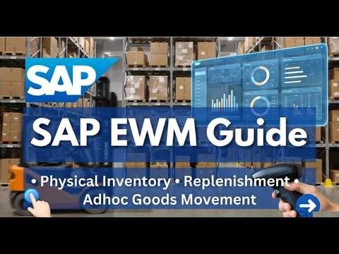 How to create SAP EWM Phyiscal Inventory, Replenishment and Adhoc Goods Movement
