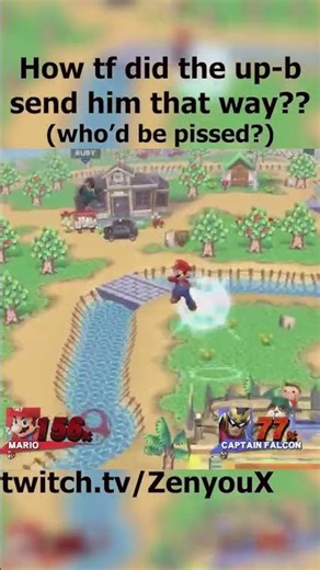Mario's up-b sent him OFFSTAGE?? #zenyoucombos #smash4