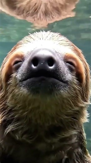 Wait...Sloths Can SWIM?! 🦥 #sloth #animalshorts