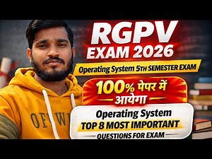 Operating System Top 8 Most important Questions For Exam | ⁠OS RGPV Exam 2026 | ‪‪‪@EngineeringBoyz07‬