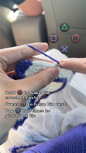 help me crochet! #crochet #playstation #yarn