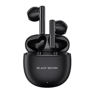 Black Shark T9 Bluetooth Headphones, Dual Microphones with Environmental Noise Cancellation, 13mm Dynamic Driver, Bluetooth 5.3, IPX4 Waterproof, Up to 40hrs Gaming Earbuds, Black