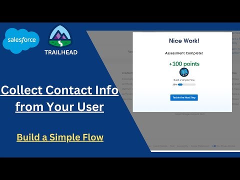 Collect Contact Info from Your User | Build a Simple Flow | Trailhead / Salesforce