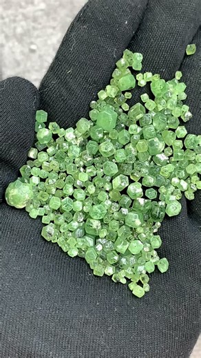 Mineral_world on Instagram: "❇️DEMANDTOID GARNET Crystals 57 grams lot, Very Beautiful Faceting and Crystals Green Demandtoid Garnets Amazing Terminated Full. Complete Collection A having black spots Form Pakistan attractive Colour Gorgeous quality clarity is clean and inclusion. Available for sale. Pm me for price details more information. Thank. ❇️Location Roundu Mine, Shigar District, Gilgit-Baltistan, Pakistan #garnet #greengarnet #ruby #sapphire #demantoidgarnet"