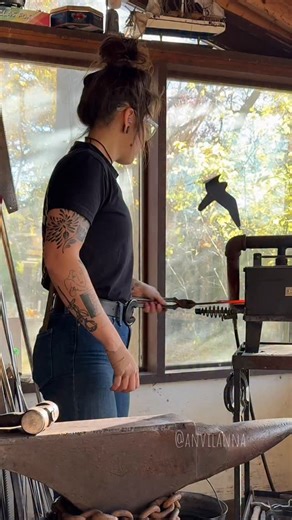 Cocktail spoons🔥 hand-forged out of stainless steel, and as elegant as you can get. You guys asked for them, so I added a limited amount to anvilanna.com. Go get em ! #blacksmith#forge#handmade#satisfying#metalart#metalwork#cocktail#spoon | AnvilAnna