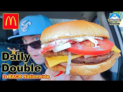 McDonald's® Daily Double Burger Is BACK Nationwide! 🍔🍔 | Daily Double Review! | theendorsement