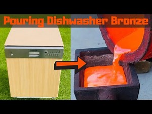 Street Scrapping Dishwasher Tear Down - ASMR Metal Melting - BigStackD Bronze - Trash To Treasure