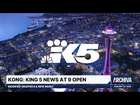 KONG: KING 5 News at 9 Open - Modified Graphics & New Music | January 26, 2026
