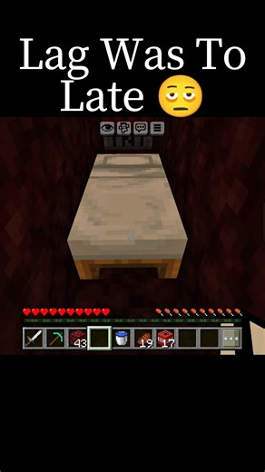 POV: The Lag Hit TOO Late 😭💀 Minecraft Timing FAIL! #shorts