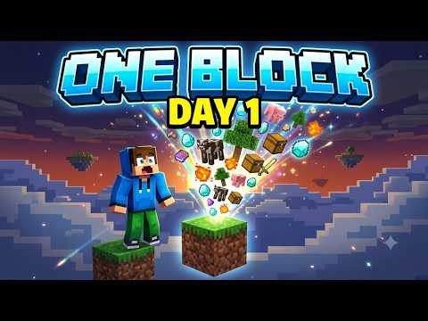 I Started With Only ONE BLOCK... 😱 Minecraft One Block #1