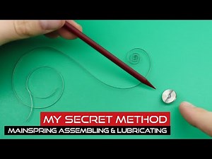 How to lubricate the barrel drum and mainspring? | Assembling ETA 2824-2 | ASMR | Watch Repair