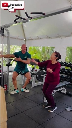 Rock Johnson "Dancing with his Mom" || #shorts #therock #dwyanejohnson #funny #danceshorts