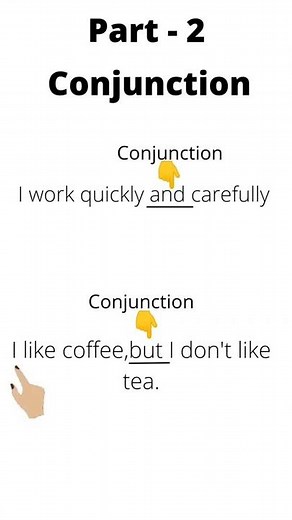 🤔 conjunction 🧐 | How to use conjunction in a sentence | 🙈 joining words #shorts