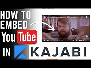How to Embed a YouTube video into an Online Course in Kajabi