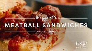 Meatball sandwiches are underrated no matter how they’re rated. Click here to see our quick, easy, 3-step recipe for a serious one: http://bit.ly/2f5kubt | Prego